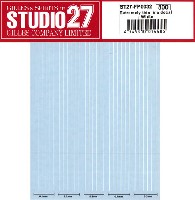 スタジオ27 ラインデカール Extremely thin line decal ホワイト