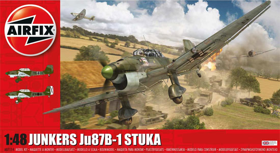 ユンカース Ju87B-1 スツーカ プラモデル (エアフィックス 1/48 ミリタリーエアクラフト No.A07114) 商品画像