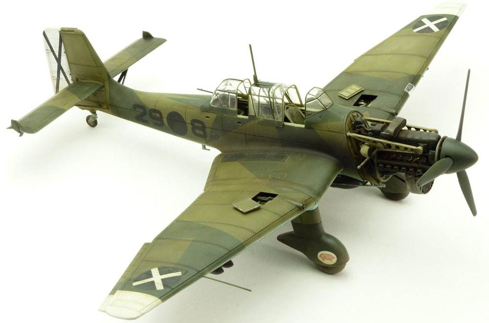 ユンカース Ju87B-1 スツーカ プラモデル (エアフィックス 1/48 ミリタリーエアクラフト No.A07114) 商品画像_4