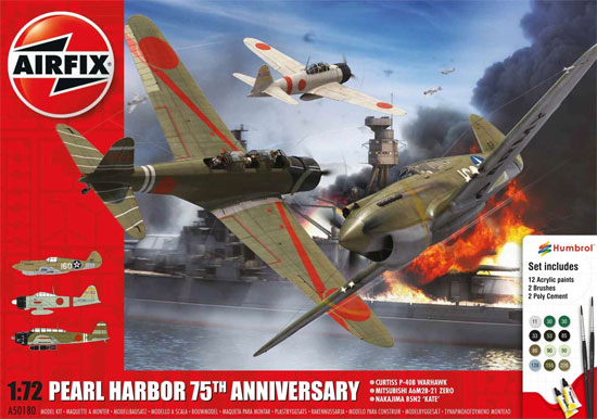 真珠湾攻撃 75周年セット プラモデル (エアフィックス 1/72 ミリタリーエアクラフト No.A50180) 商品画像