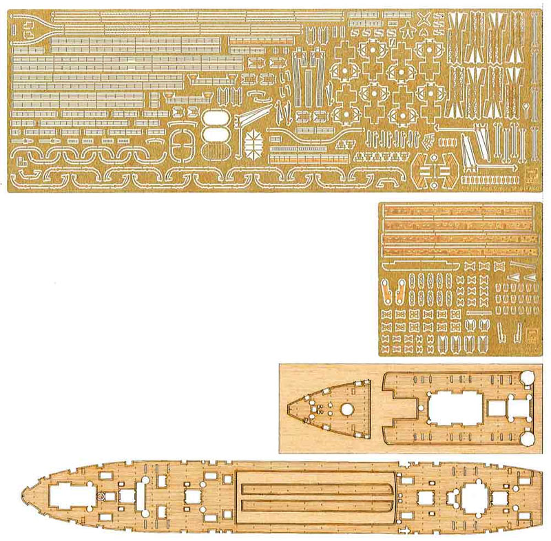 日本海軍 給糧艦 伊良湖用 (木製甲板付) エッチング (ピットロード 1/700 エッチングパーツシリーズ No.PE-242) 商品画像_1