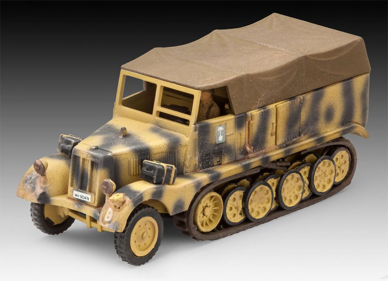 Sd.Kfz.11ハーフトラック w/7.5cm Pak40 プラモデル (レベル 1/76 ミリタリー No.03252) 商品画像_2