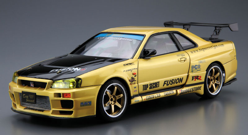 トップシークレット BNR34 スカイライン GT-R '02 プラモデル (アオシマ 1/24 ザ・チューンドカー No.旧015) 商品画像_2