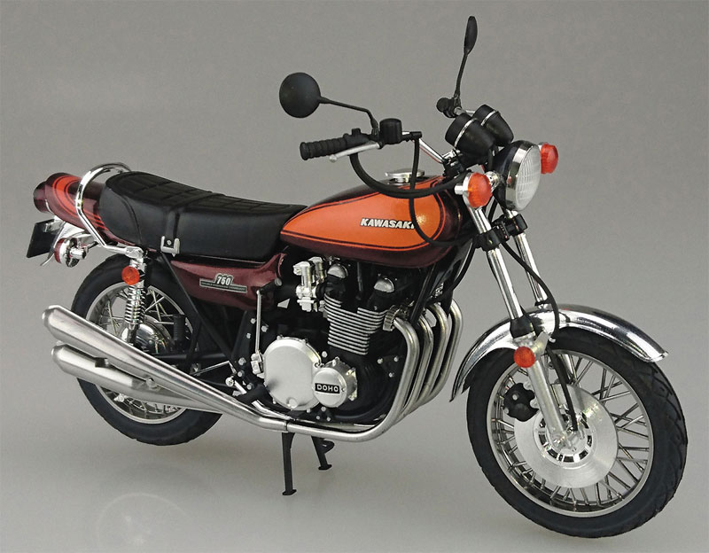 カワサキ 750RS (Z2) カスタムパーツ付き プラモデル (アオシマ 1/12 バイク No.旧032) 商品画像_2