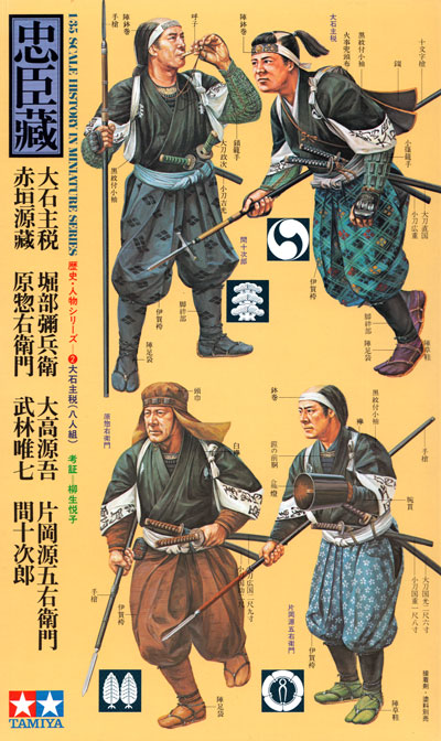 忠臣蔵 大石主税 八人組 プラモデル (タミヤ 歴史・人物シリーズ No.25411) 商品画像