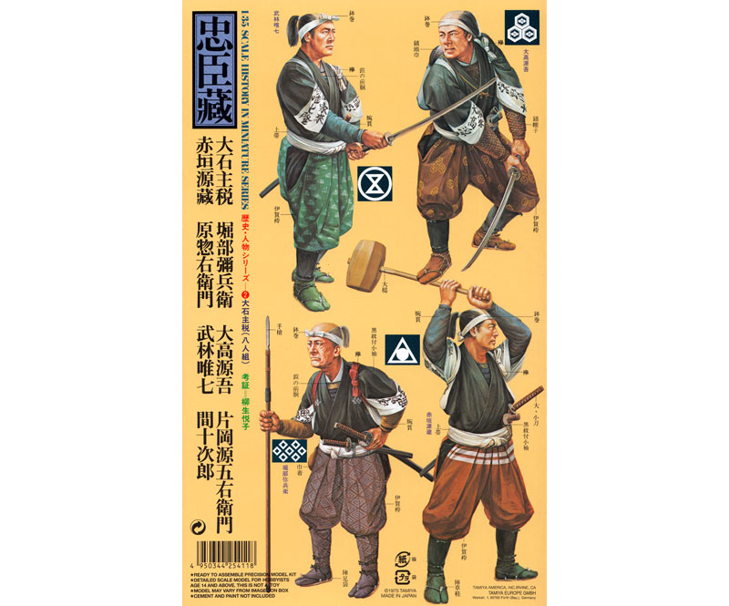 忠臣蔵 大石主税 八人組 プラモデル (タミヤ 歴史・人物シリーズ No.25411) 商品画像_1