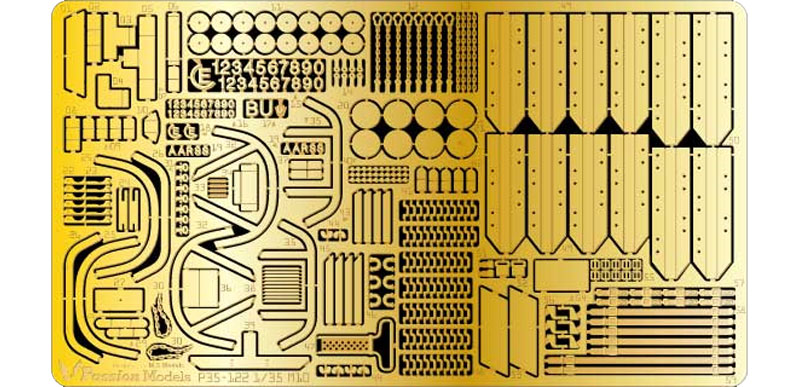 M10 駆逐戦車 エッチングセット エッチング (パッションモデルズ 1/35 シリーズ No.P35-122) 商品画像_1