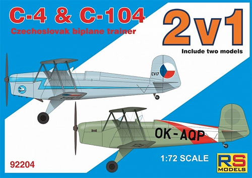 C-4 & C-104 練習機 プラモデル (RS MODELS 1/72 エアクラフトモデル No.92204) 商品画像