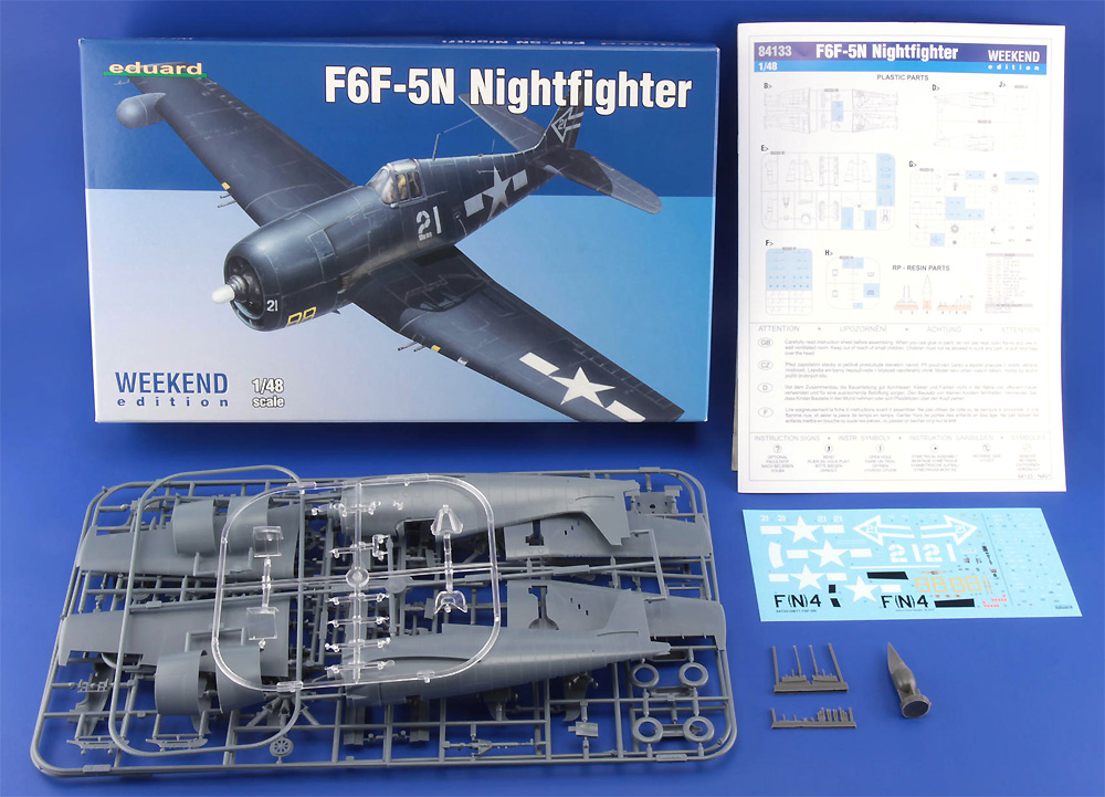 F6F-5N ヘルキャット プラモデル (エデュアルド 1/48 ウィークエンド エディション No.84133) 商品画像_1