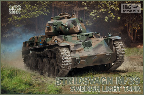ストリッツヴァグン M/39 スウェーデン軽戦車 プラモデル (IBG 1/72 AFVモデル No.72034) 商品画像