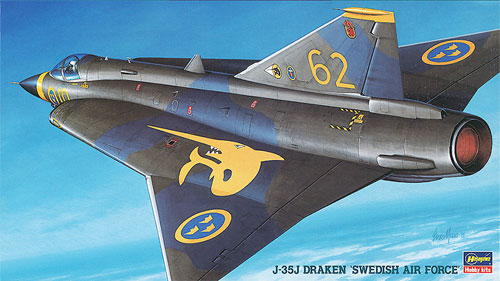 J-35J ドラケン スウェーデン空軍 プラモデル (ハセガワ 1/72 飛行機 BPシリーズ No.BP003) 商品画像