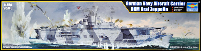 ドイツ海軍 航空母艦 グラーフ・ツェッペリン プラモデル (トランペッター 1/350 艦船シリーズ No.05627) 商品画像