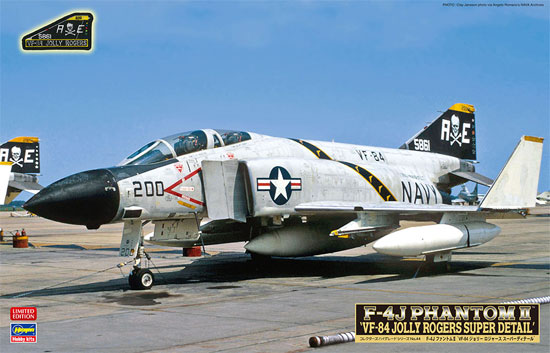 F-4J ファントム 2 VF-84 ジョリーロジャース スーパーディテール プラモデル (ハセガワ 1/48 飛行機 限定生産 No.CH044) 商品画像