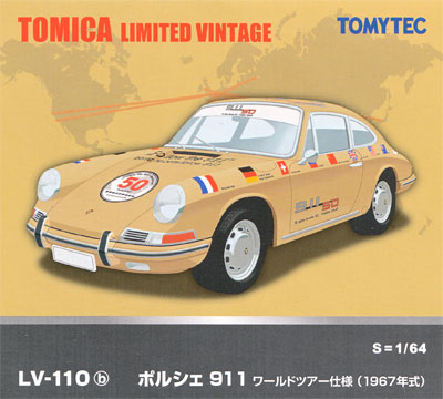 ポルシェ 911 ワールドツアー仕様 (1967年式) ミニカー (トミーテック トミカリミテッド ヴィンテージ No.LV-110b) 商品画像