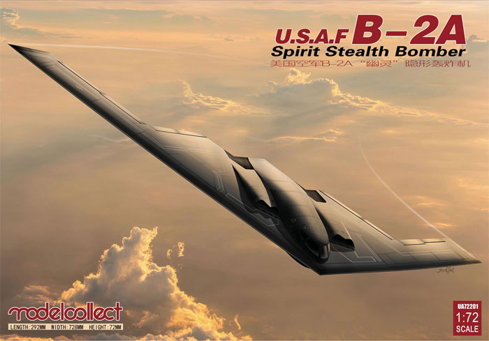 B-2A スピリット ステルス爆撃機 プラモデル (モデルコレクト 1/72 エアクラフト プラモデル No.UA-72201) 商品画像