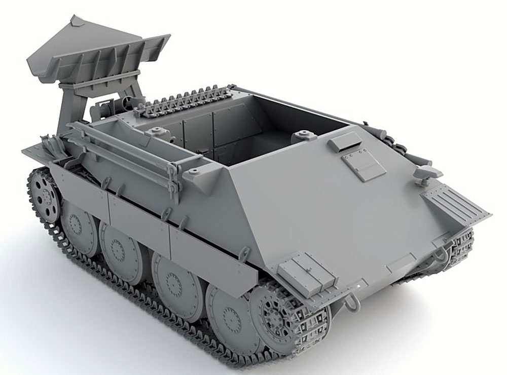 ドイツ ベルゲヘッツァー 戦車回収車 後期型 プラモデル (サンダーモデル プラスチックモデルキット No.35101) 商品画像_2