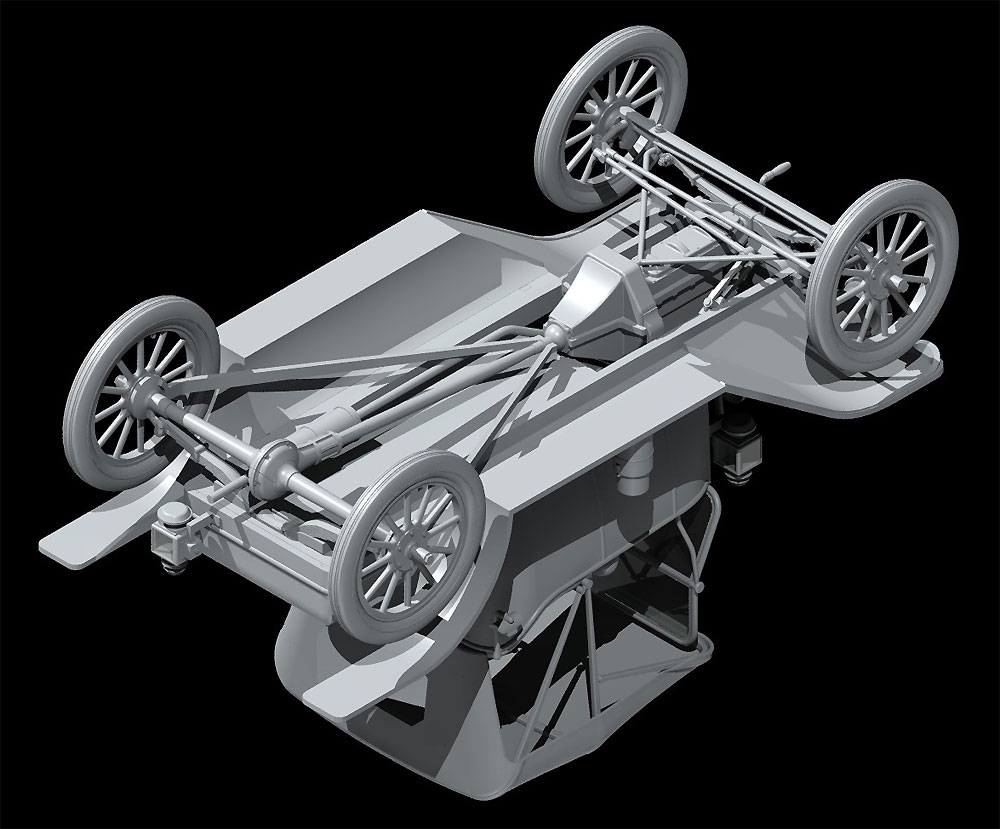 T型フォード 1913 ロードスター w/フィギュア プラモデル (ICM 1/24 カーモデル No.24007) 商品画像_4