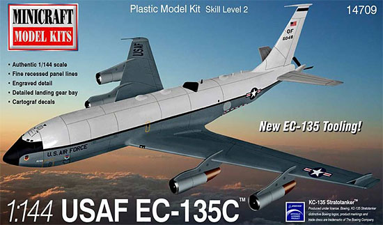 アメリカ空軍 EC-135C 空中指揮機 プラモデル (ミニクラフト 1/144 軍用機プラスチックモデルキット No.14709) 商品画像