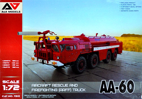 AA-60 空港用科学消防車 プラモデル (A&A MODELS 1/72 プラスチックモデル No.7201) 商品画像