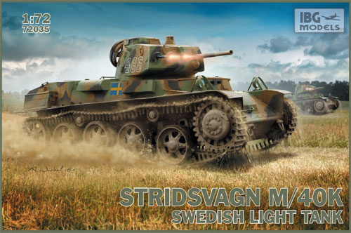 ストリッツヴァグン M/40K スウェーデン軽戦車 プラモデル (IBG 1/72 AFVモデル No.72035) 商品画像