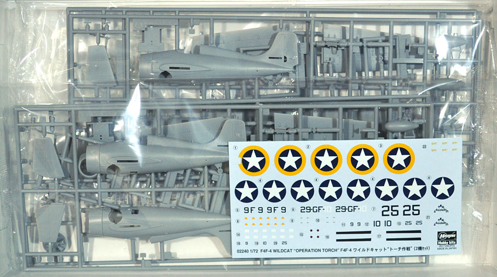 F4F-4 ワイルドキャット トーチ作戦 プラモデル (ハセガワ 1/72 飛行機 限定生産 No.02240) 商品画像_1