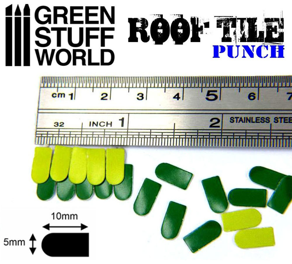 欧風屋根瓦パンチ ゴム型 (グリーンスタッフワールド カッティング ツール No.GSW048) 商品画像_1