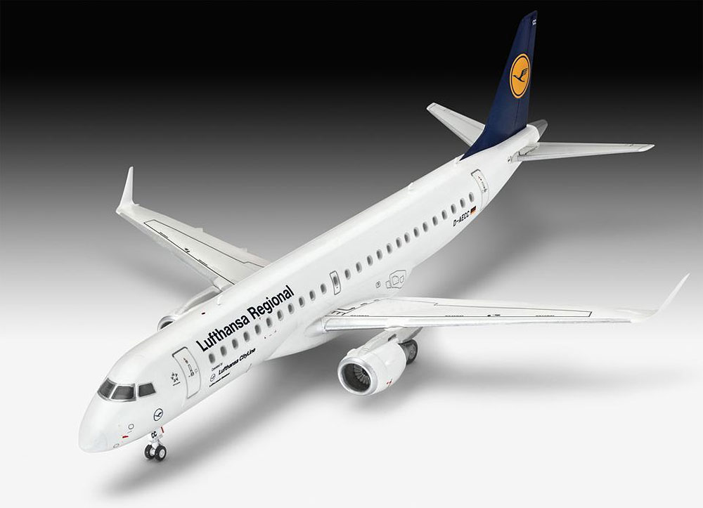 エンブラエル 190 ルフトハンザ プラモデル (レベル 1/144 旅客機 No.03937) 商品画像_2