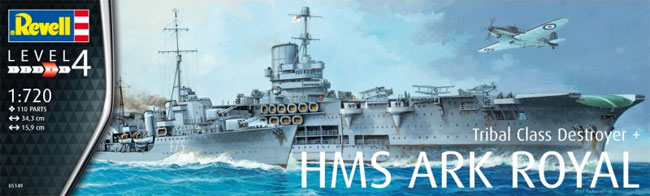 HMS アークロイヤル + トライバル級駆逐艦 プラモデル (レベル Ships（艦船関係モデル） No.05149) 商品画像