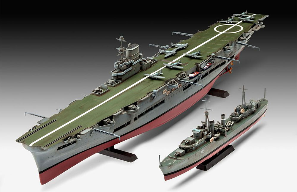 HMS アークロイヤル + トライバル級駆逐艦 プラモデル (レベル Ships（艦船関係モデル） No.05149) 商品画像_2