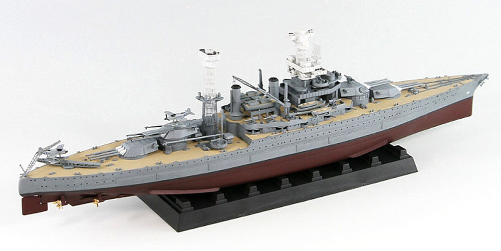 米国海軍 テネシー級戦艦 BB-44 カリフォルニア 1941 (35.6cm金属砲身×12本 & メタル製主砲測距義×8個付き) プラモデル (ピットロード 1/700 スカイウェーブ W シリーズ No.W187SP) 商品画像_3