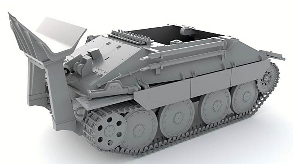 ドイツ ベルゲヘッツァー 戦車回収車 後期型 （リミテッドエディション） プラモデル (サンダーモデル プラスチックモデルキット No.35100) 商品画像_4