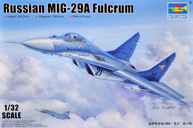 MiG-29A ファルクラムA型 プラモデル (トランペッター 1/32 エアクラフトシリーズ No.03223) 商品画像