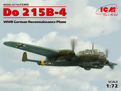 ドルニエ Do215B-4 双発偵察機 プラモデル (ICM 1/72 エアクラフト プラモデル No.72305) 商品画像