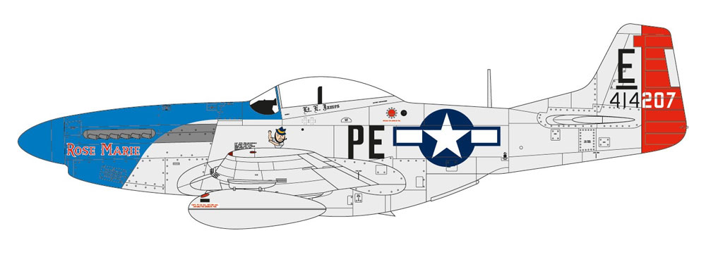 ノースアメリカン P-51D ムスタング プラモデル (エアフィックス 1/72 ミリタリーエアクラフト No.A01004A) 商品画像_2