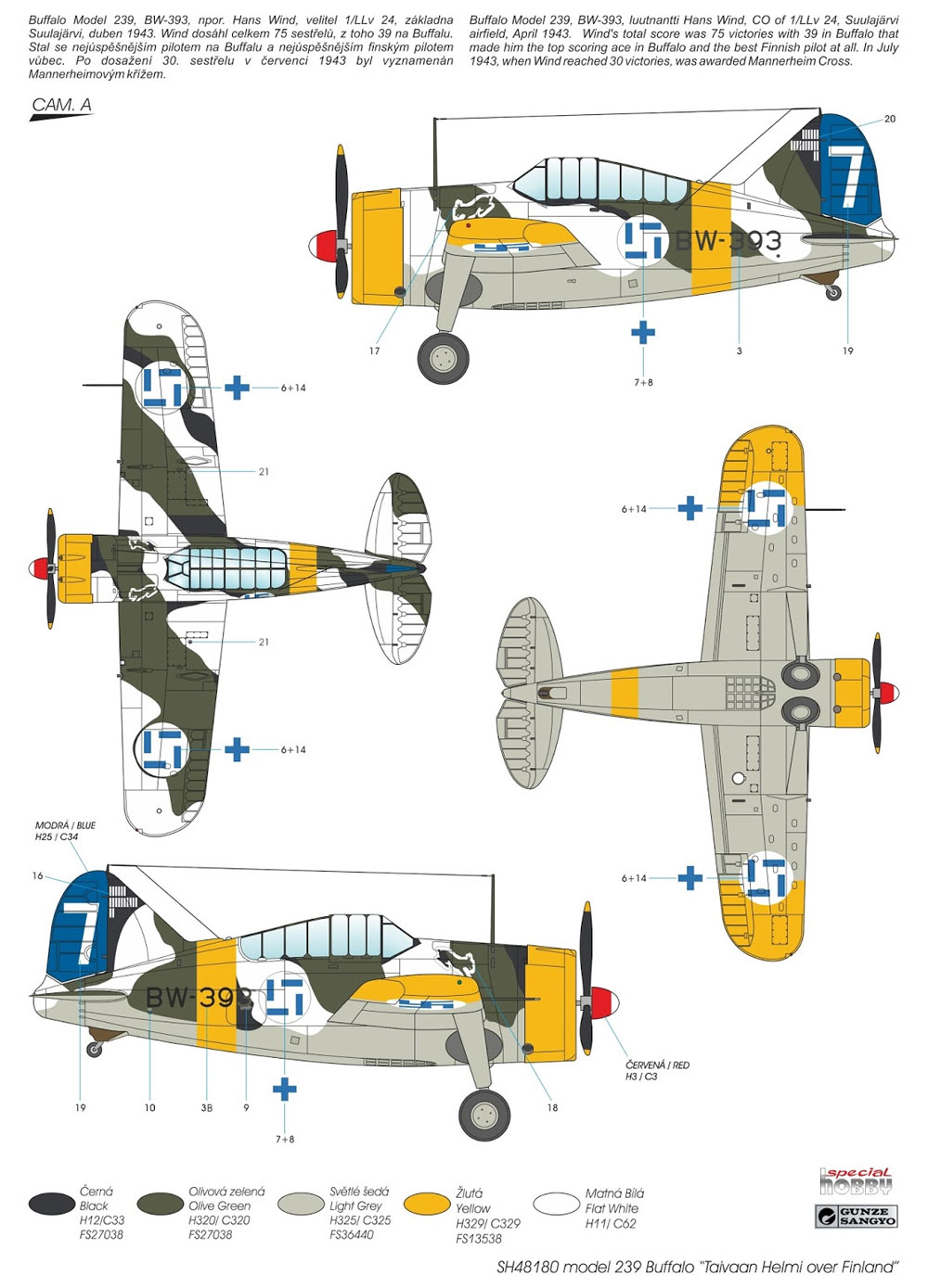 B-239 バッファロー タイバーン ヘルミ プラモデル (スペシャルホビー 1/48 エアクラフト No.SH48180) 商品画像_2