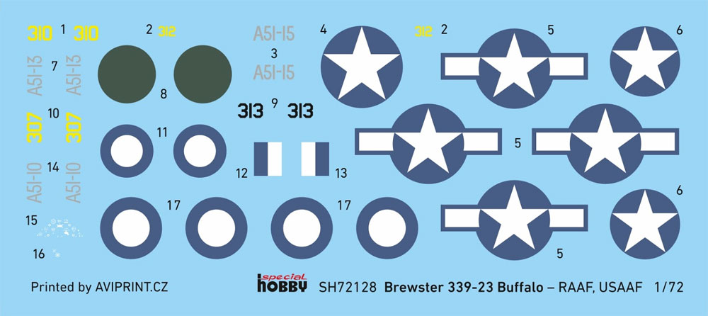 B339-23 バッファロー RAAF and USAAF プラモデル (スペシャルホビー 1/72 エアクラフト プラモデル No.SH72128) 商品画像_3