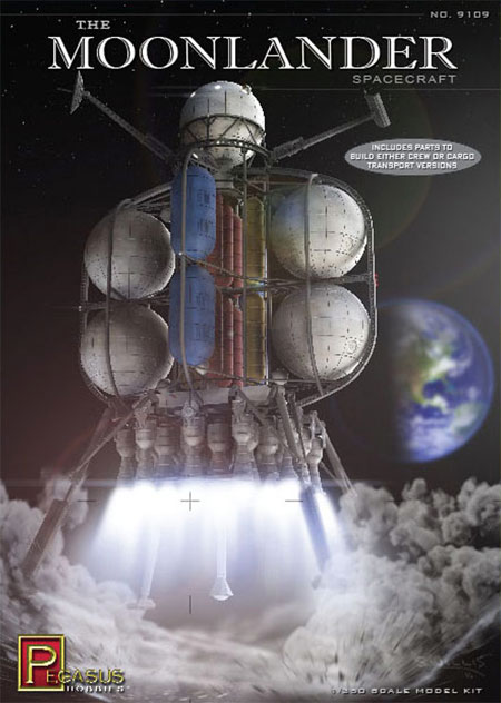 ムーンランダー フォン・ブラウン博士の月面探査機 プラモデル (ペガサスホビー プラスチックモデルキット No.9109) 商品画像