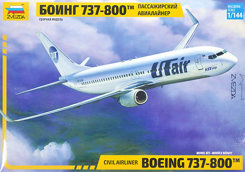 ボーイング 737-800 プラモデル (ズベズダ 1/144 エアモデル No.7019) 商品画像