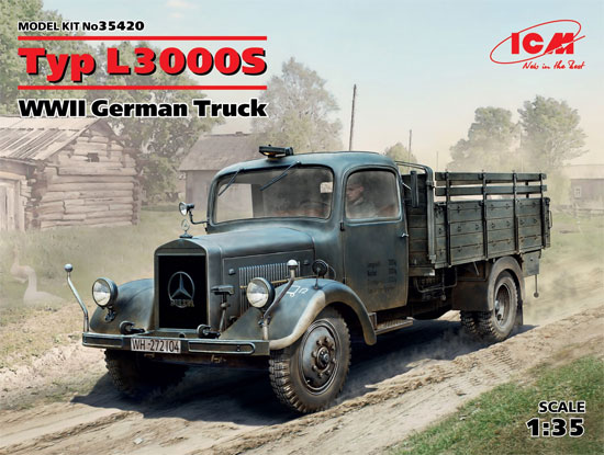 ドイツ L3000S トラック プラモデル (ICM 1/35 ミリタリービークル・フィギュア No.35420) 商品画像