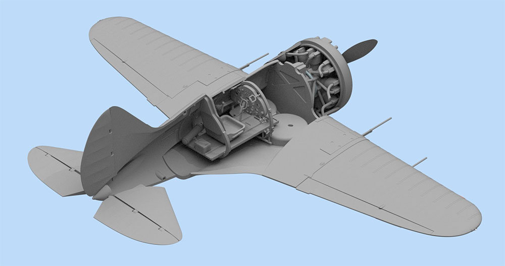 ポリカルポフ I-16 タイプ28 プラモデル (ICM 1/48 エアクラフト プラモデル No.48098) 商品画像_3