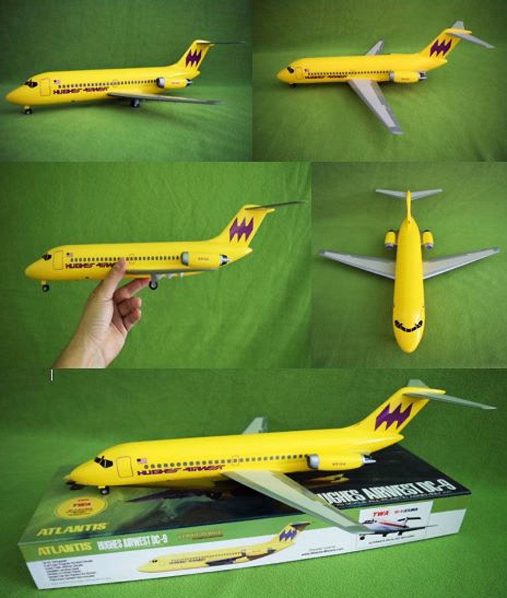 ヒューズ エアウエスト DC-9 プラモデル (アトランティス プラスチックモデルキット No.AMC-6004) 商品画像_2