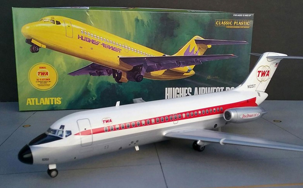 ヒューズ エアウエスト DC-9 プラモデル (アトランティス プラスチックモデルキット No.AMC-6004) 商品画像_3