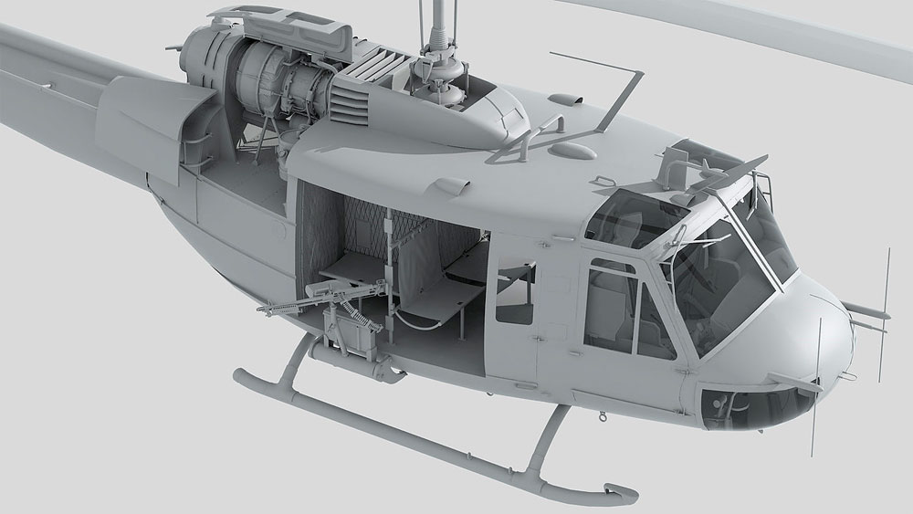 UH-1D ヒューイ プラモデル (キティホーク 1/48 ミリタリー No.KH80154) 商品画像_2