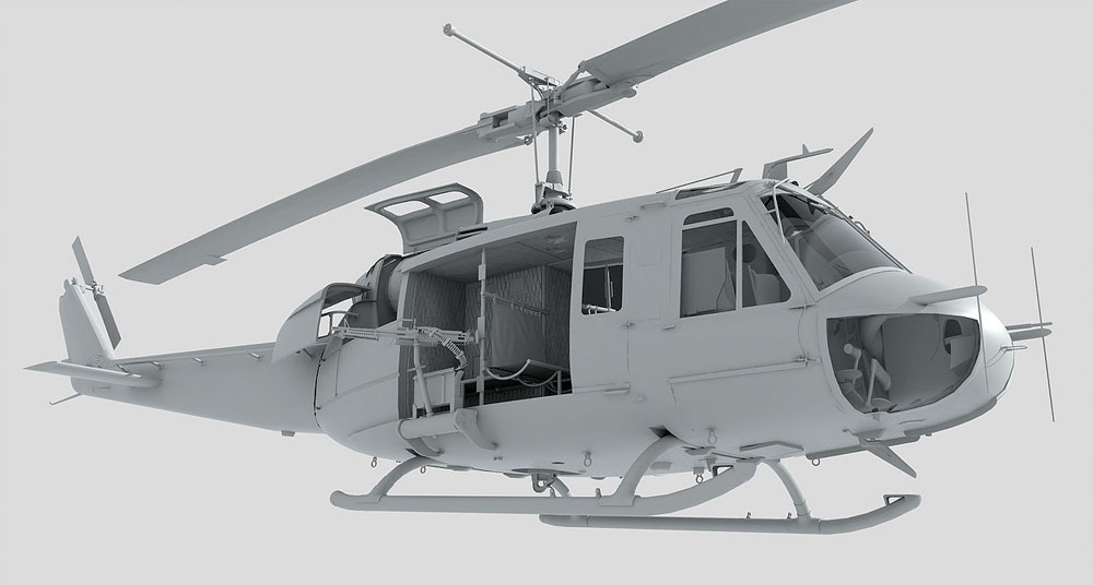 UH-1D ヒューイ プラモデル (キティホーク 1/48 ミリタリー No.KH80154) 商品画像_3