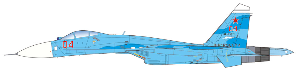 Su-27SM2/3 フランカー B アップデート プラモデル (プラッツ 航空模型特選シリーズ No.AE-005) 商品画像_2