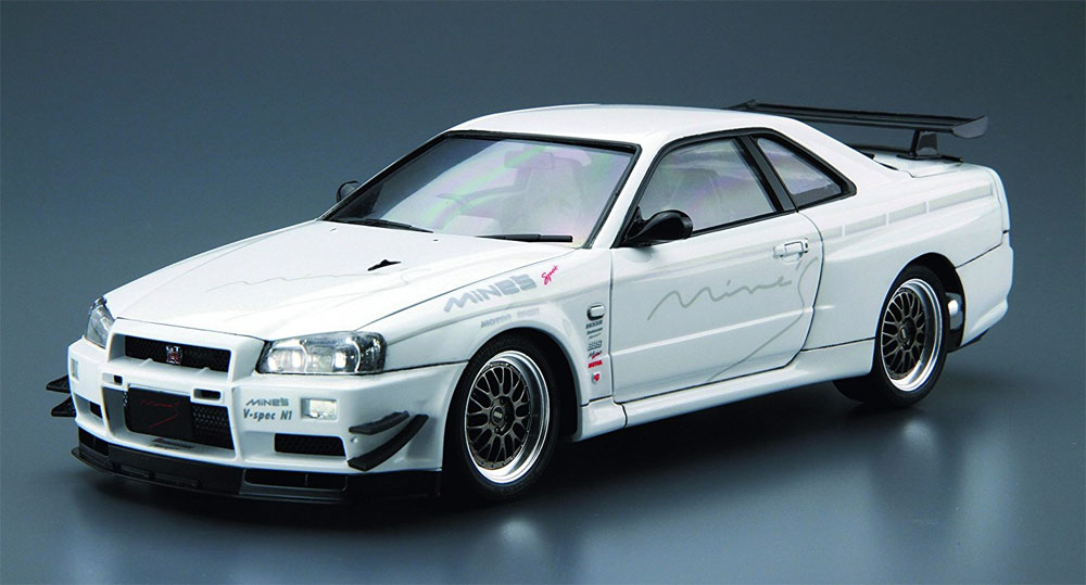 マインズ BNR34 スカイライン GT-R '02 (ニッサン) プラモデル (アオシマ 1/24 ザ・チューンドカー No.旧034) 商品画像_2