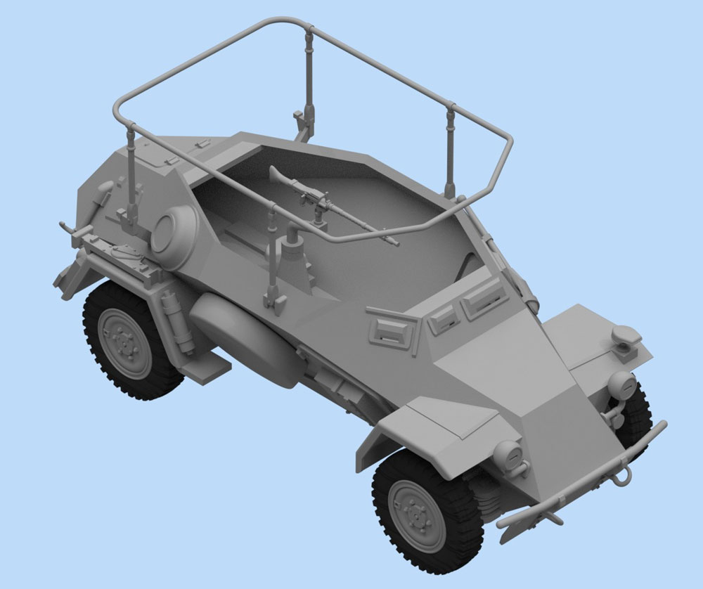 ドイツ Sd.Kfz.223 無線装甲車 プラモデル (ICM 1/48 ミリタリービークル No.48192) 商品画像_2