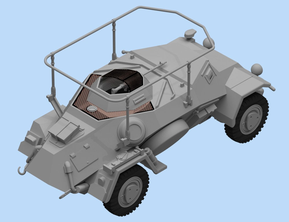 ドイツ Sd.Kfz.223 無線装甲車 プラモデル (ICM 1/48 ミリタリービークル No.48192) 商品画像_3