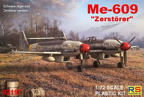 メッサーシュミット Me609 ツェルステラー プラモデル (RS MODELS 1/72 エアクラフトモデル No.92197) 商品画像