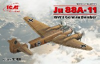 ICM 1/48 エアクラフト プラモデル ユンカース Ju88A-11 爆撃機